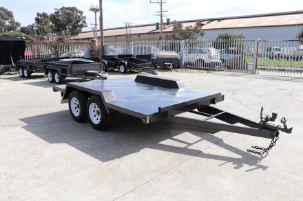 14x6x6 Semi Flat Top Car Carrier Trailer