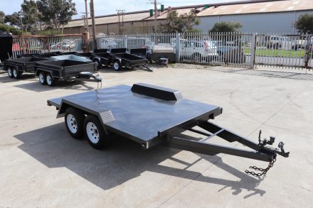 14x6x6 Semi Flat Top Car Carrier Trailer