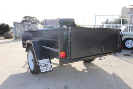 6x4 Single Axle Box Trailer High Sides